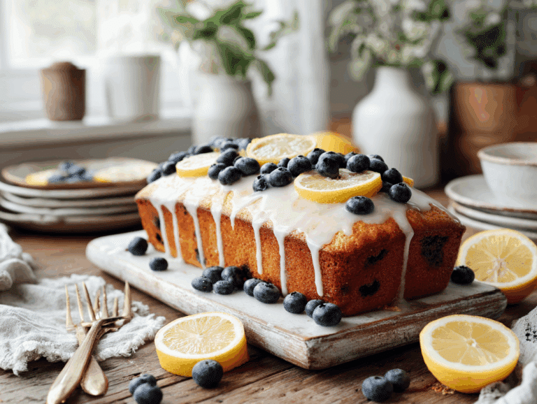 Lemon Blueberry Sheet Cake