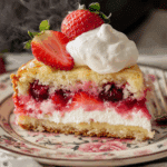 Strawberry cream cheese dump cake