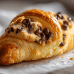 Gooey center and thick cookie layer of croissant cookie