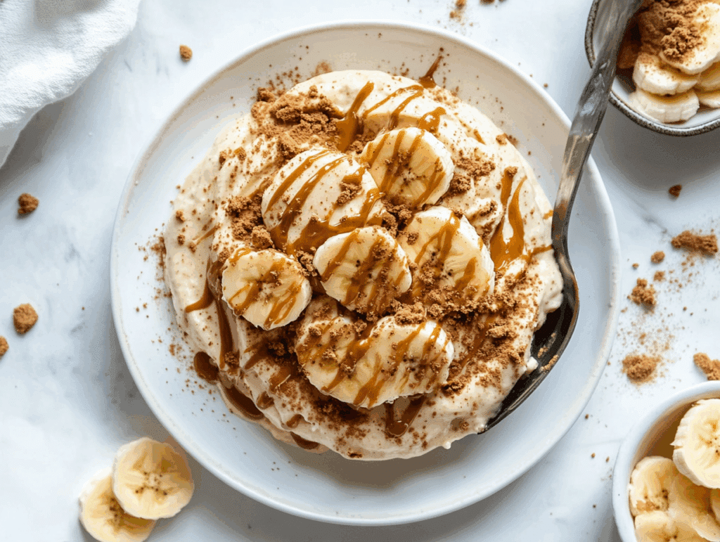 Final Biscoff Banana Pudding serving