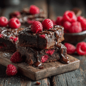 Dark Chocolate Raspberry Pie Bars