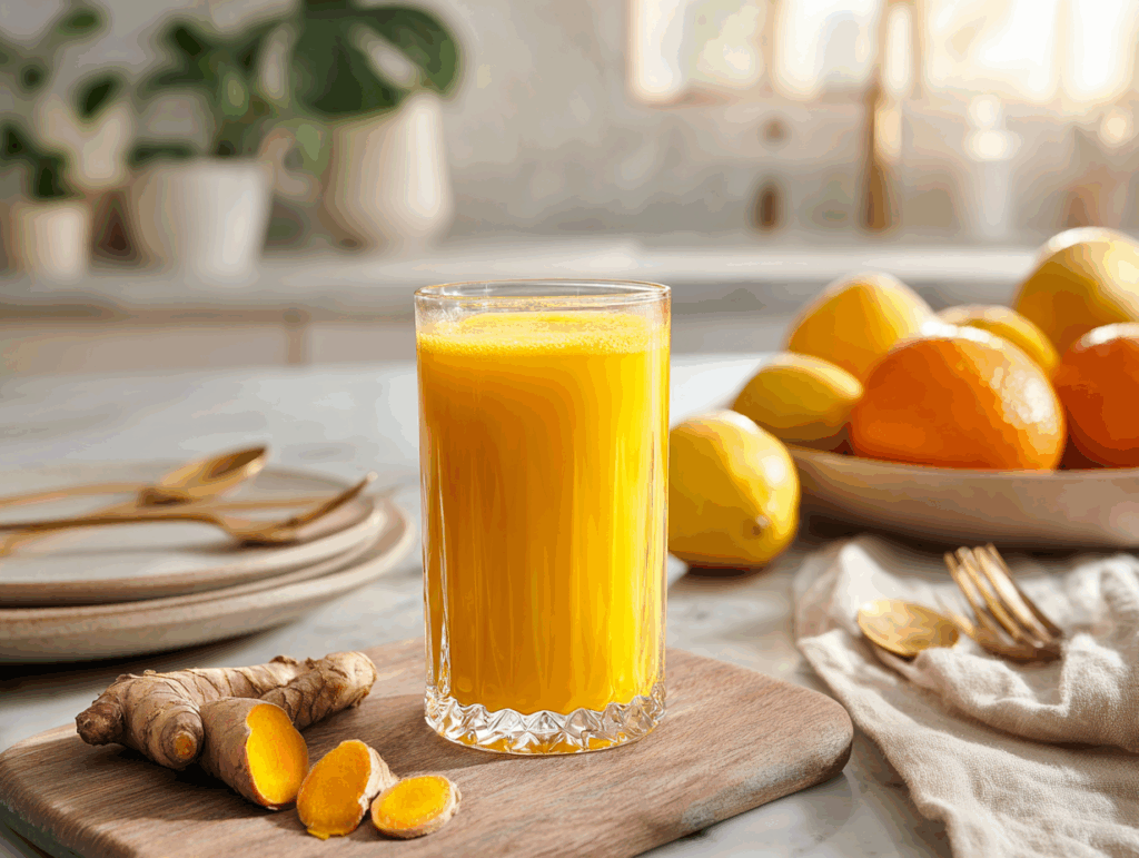 Wellness Shots Recipe with Ginger and Turmeric