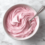 Strawberry ganache in a bowl