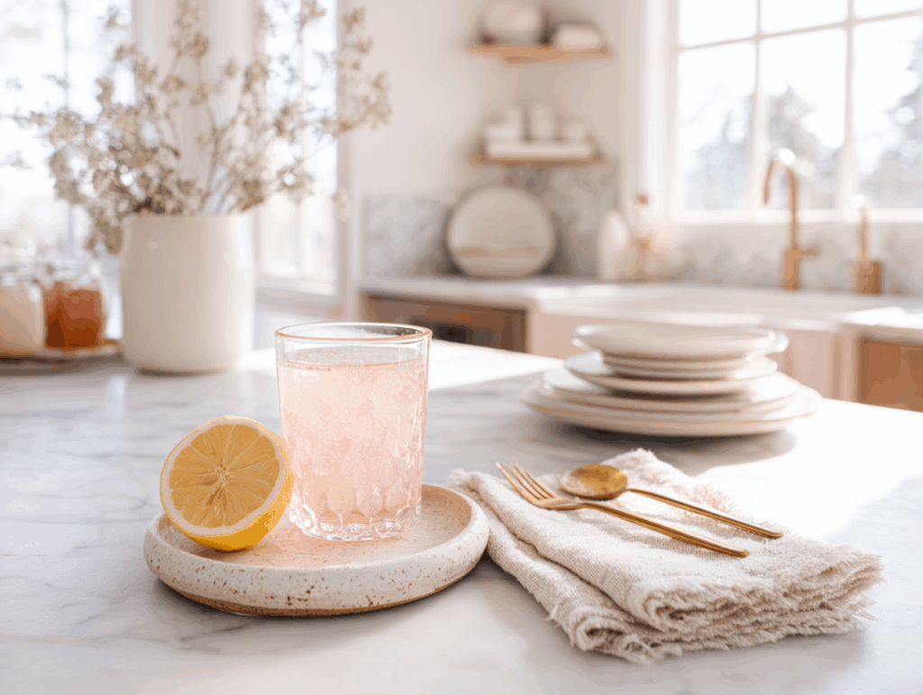 pink salt trick recipe with lemon and honey