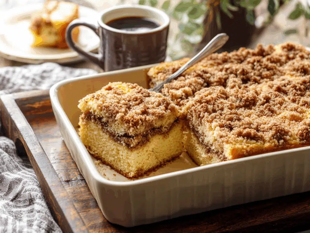 sour cream coffee cake with cake mix