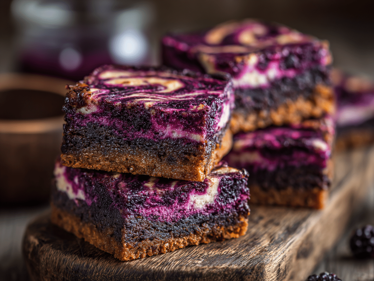 Blackberry Cheesecake Brownies