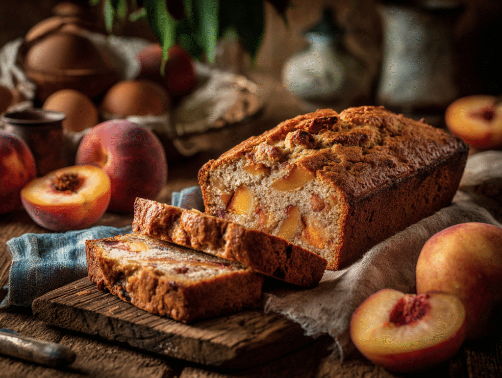 Southern peach bread