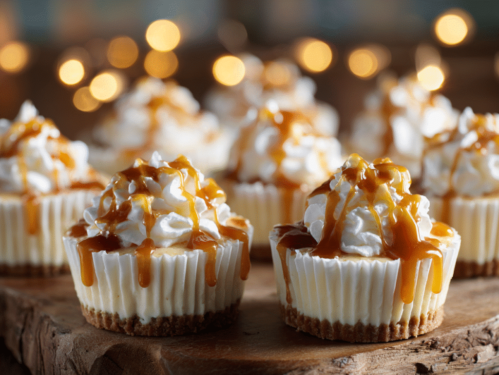 Mini Dulce de Leche Cheesecakes
