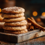 Chewy Pumpkin Snickerdoodle Cookies