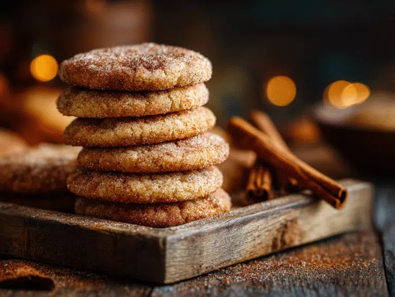 Chewy Pumpkin Snickerdoodle Cookies