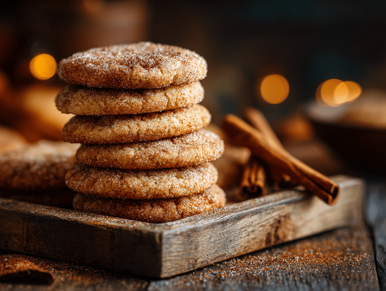 Chewy Pumpkin Snickerdoodle Cookies
