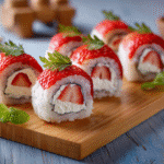 strawberry sushi rolls
