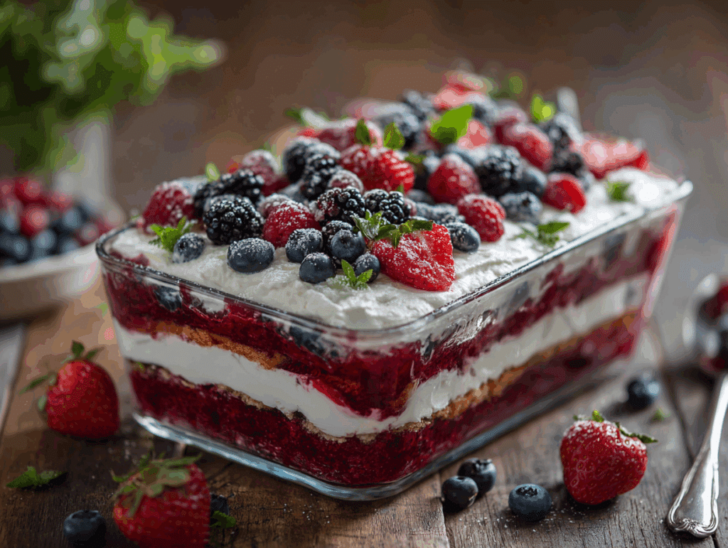 No Bake Summer Berry Lasagna That'll Cool You Right Down