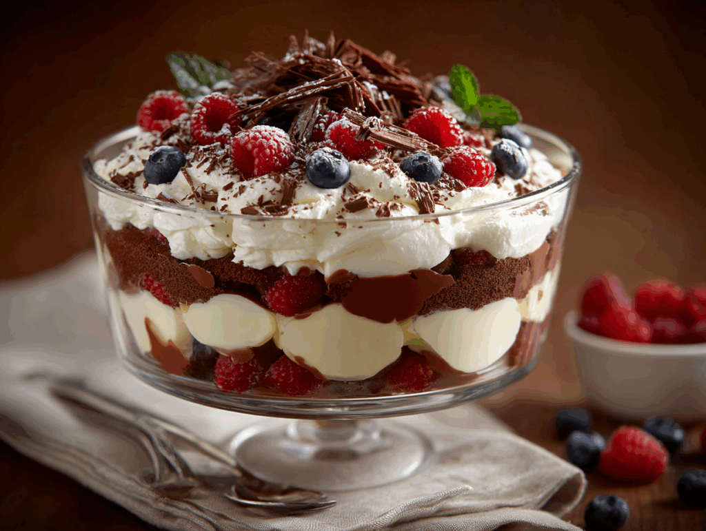 Serve Chocolate Brownie Trifle