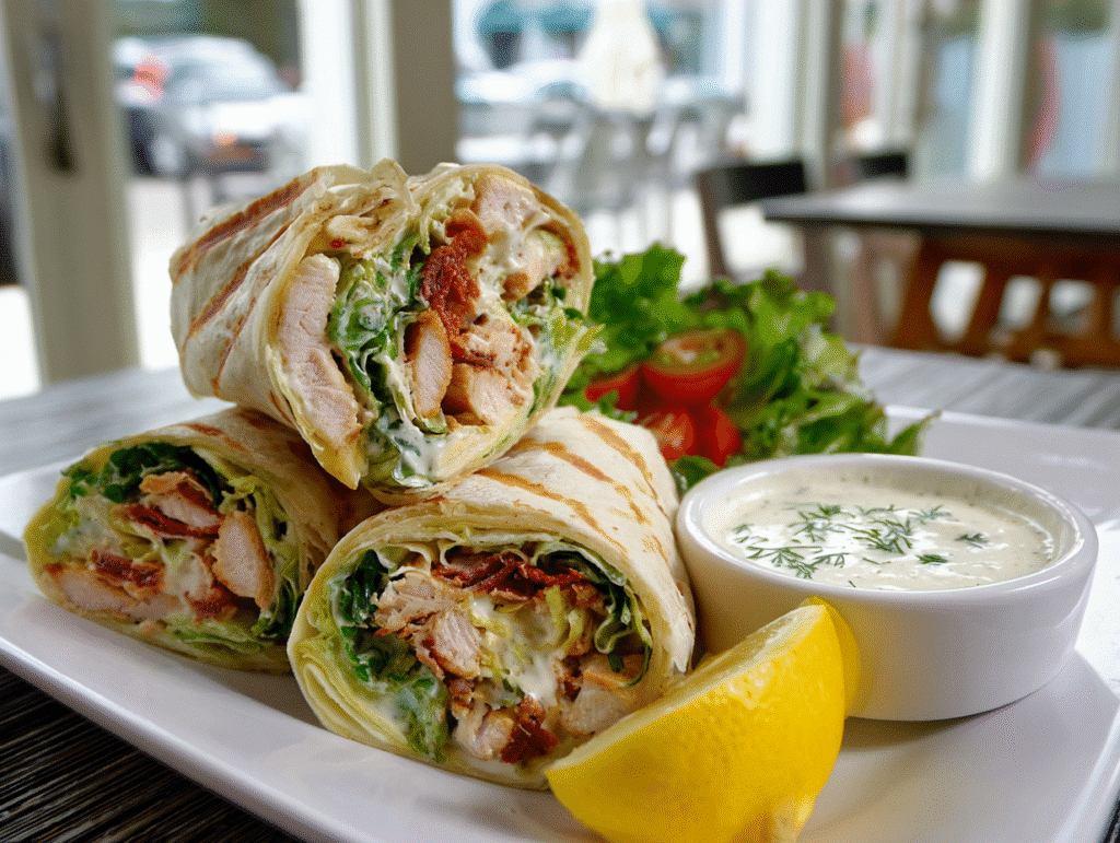 Served Chicken Caesar Wrap
