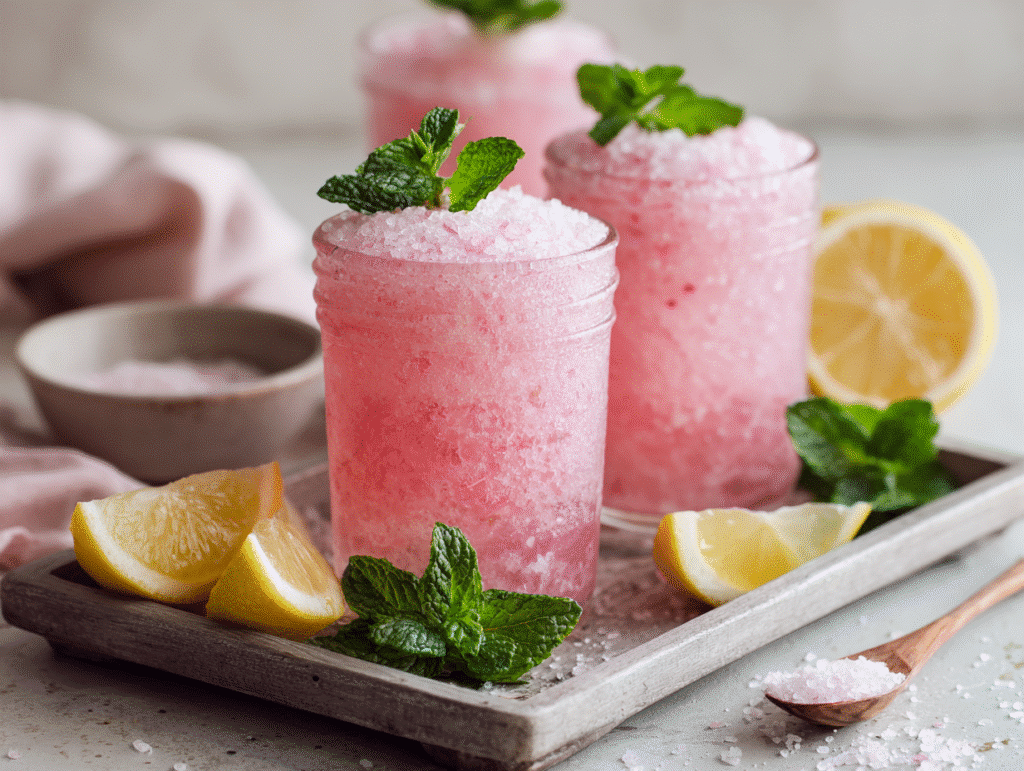 Served Pink Salt Weight Loss Drink