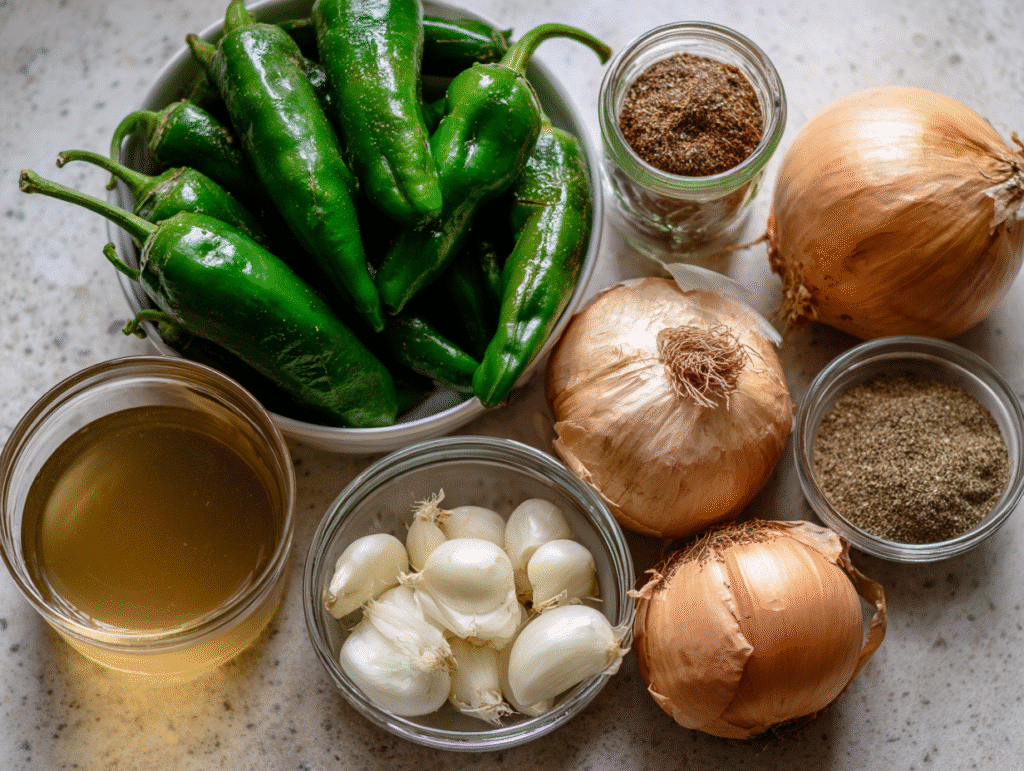 Hatch green chili sauce ingredients