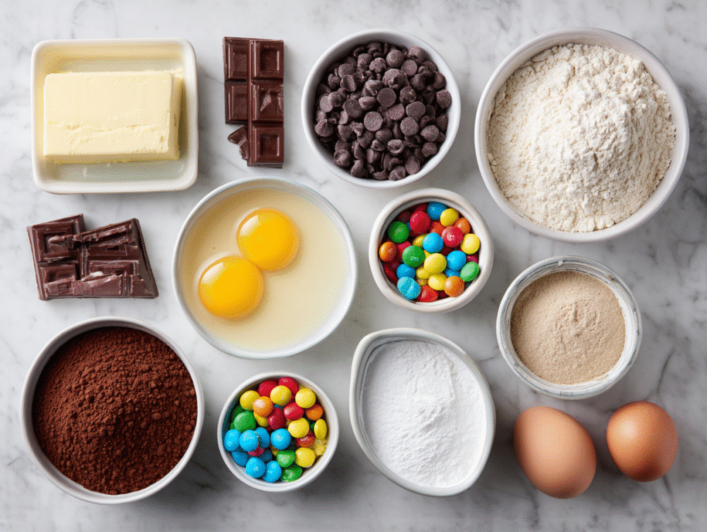  Ingredients for Cosmic Brownie Bites recipe