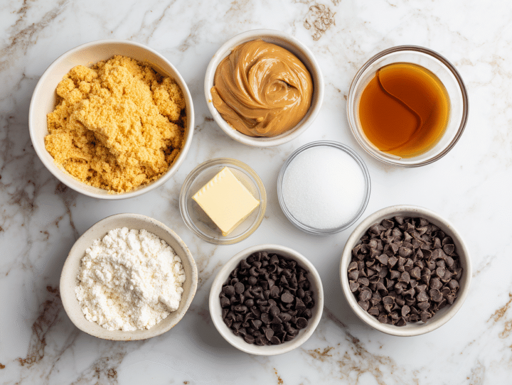 Ingredients for peanut butter dump cakeIngredients for peanut butter dump cake