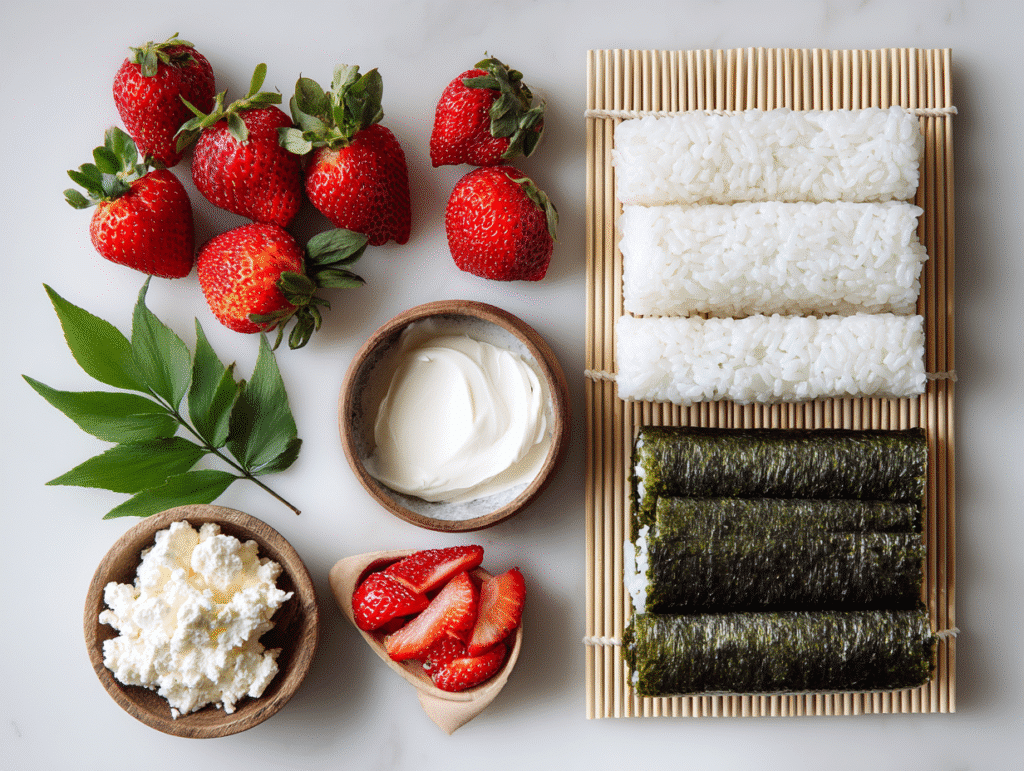 strawberry sushi roll ingredients