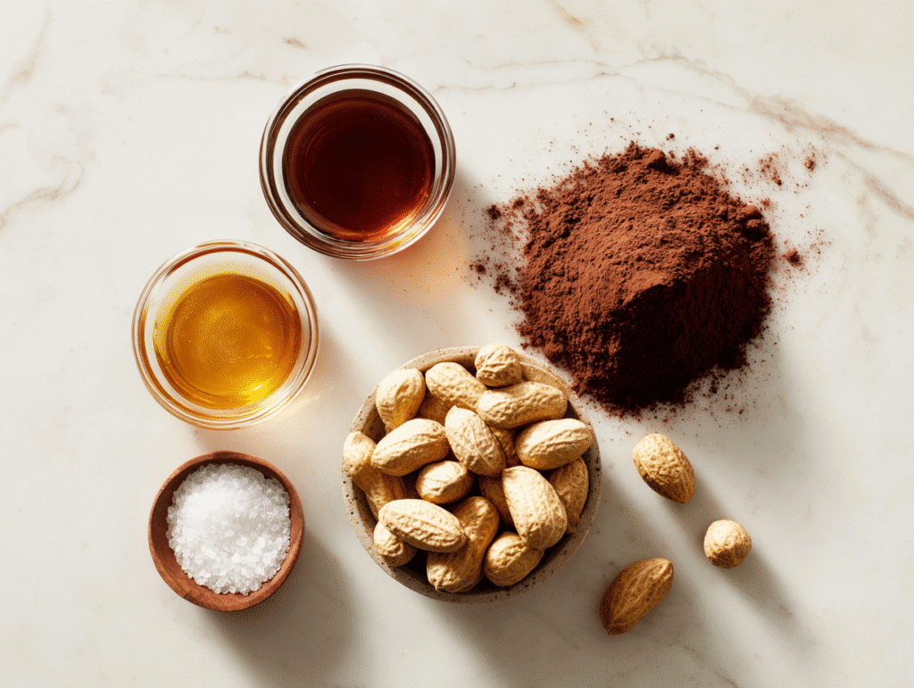 Homemade chocolate peanut butter jar