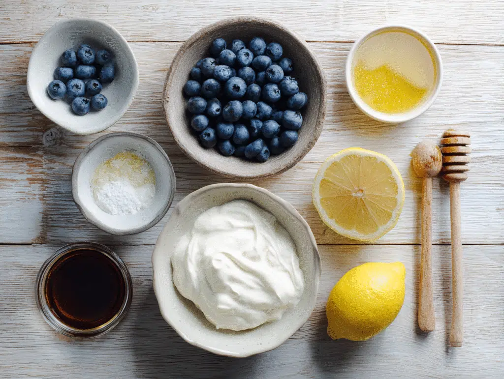 blueberry-greek-frozen-yogurt-ingredients