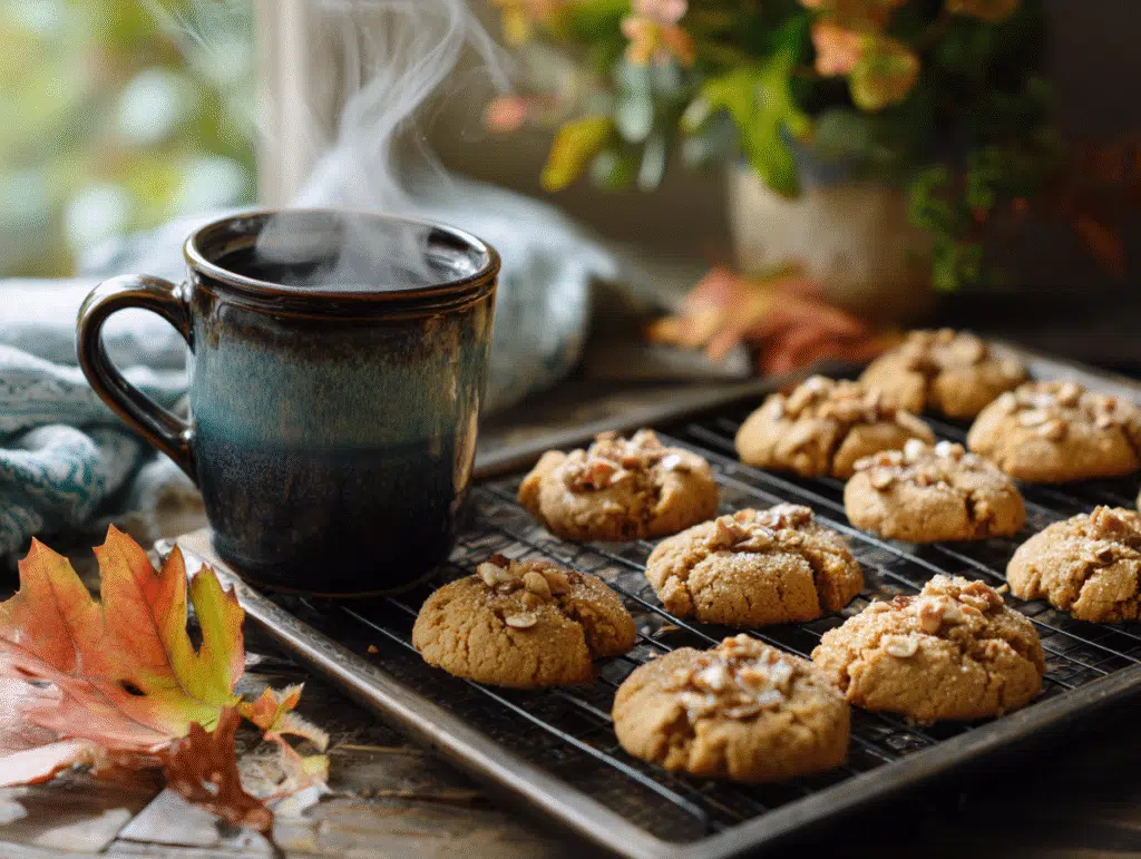  Served coffee cake cookies with coffee