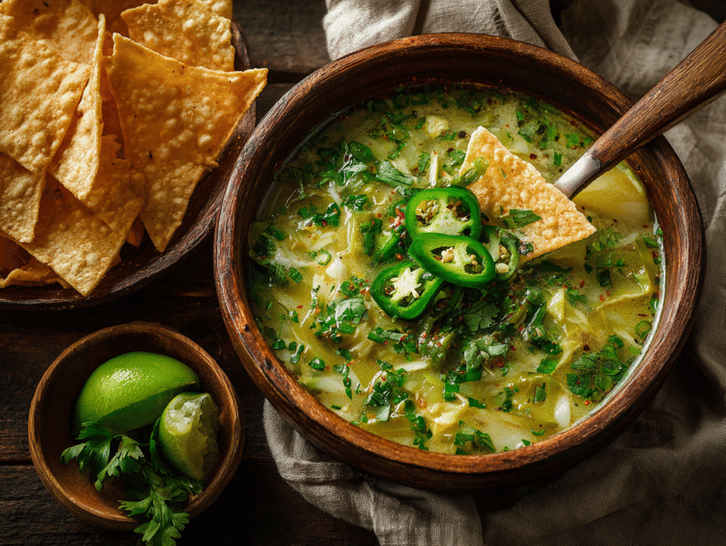 Serving Hatch green chili recipe