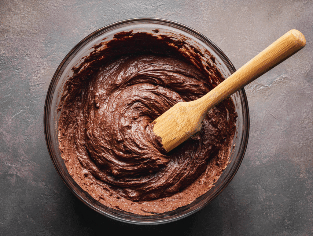 Mixing Keto Texas Sheet Cake Batter