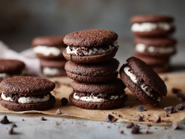 Brownie Cookie Dough Sandwich Cookies