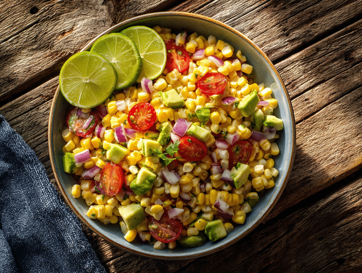 Summer Corn Salad with Avocado