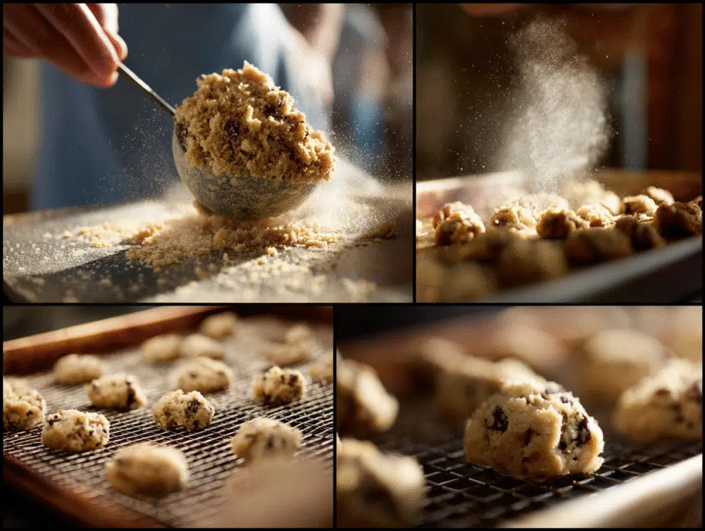 Coffee cake cookie baking step