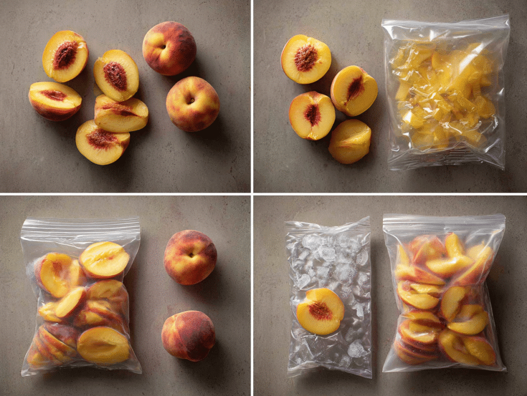 How to store frozen peaches the right way