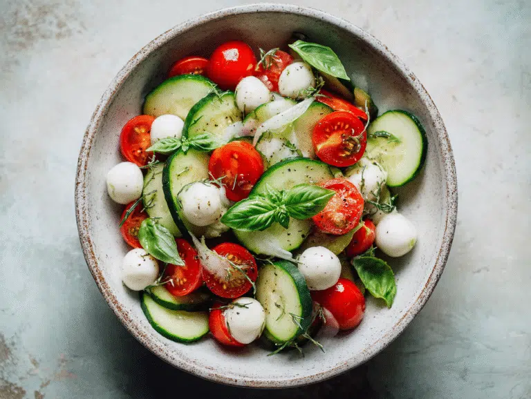 Cucumber Caprese Salad
