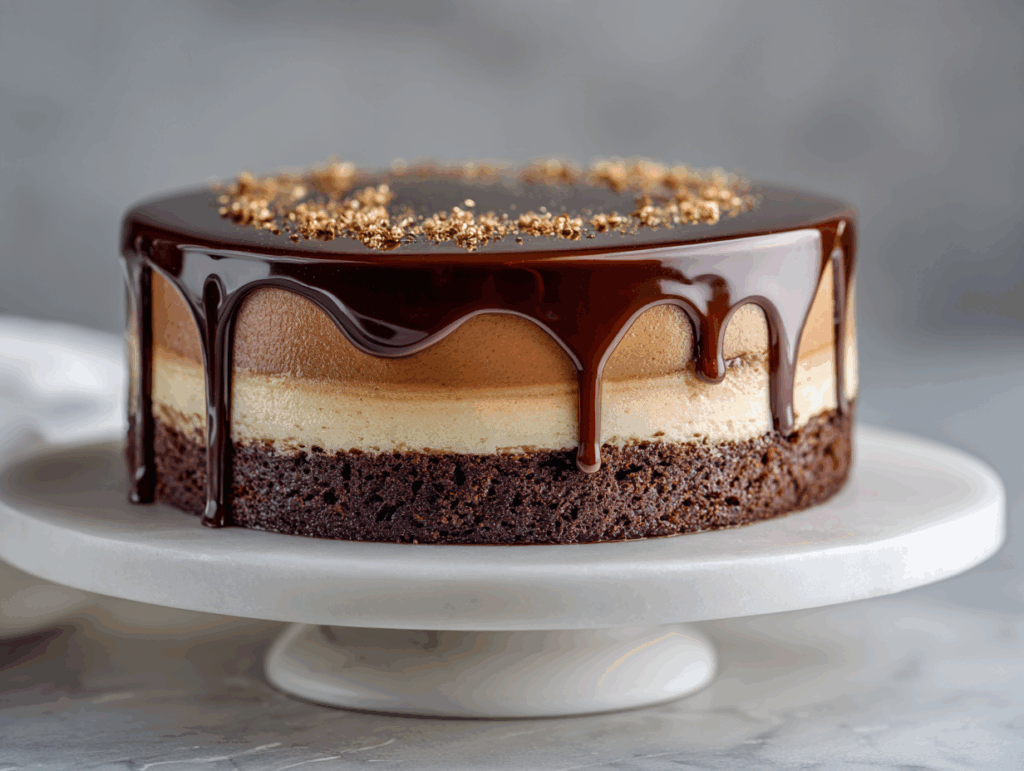 Triple Chocolate Mousse Cake