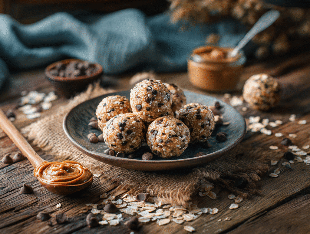 Mint Chocolate Chip Protein Balls