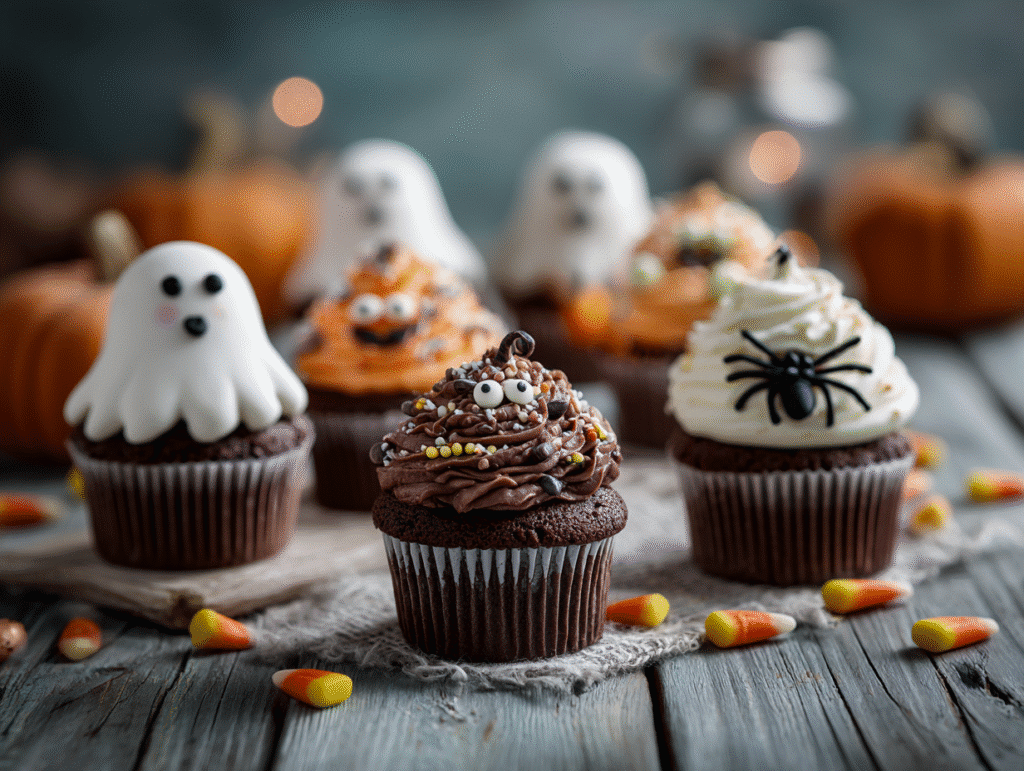 Halloween Chocolate Cupcakes