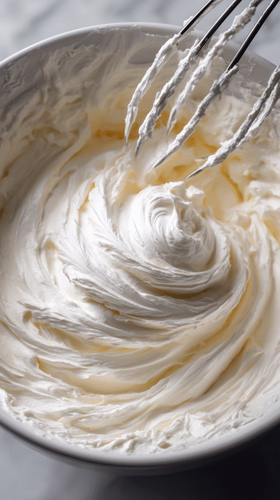 Preparing cheesecake swirl mixture for cookies