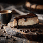 Espresso coffee cheesecake
