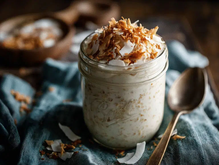 Coconut Cream Pie Overnight Oats
