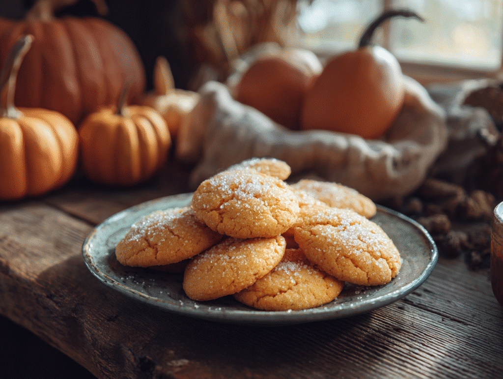 Pumpkin Sugar Cookies