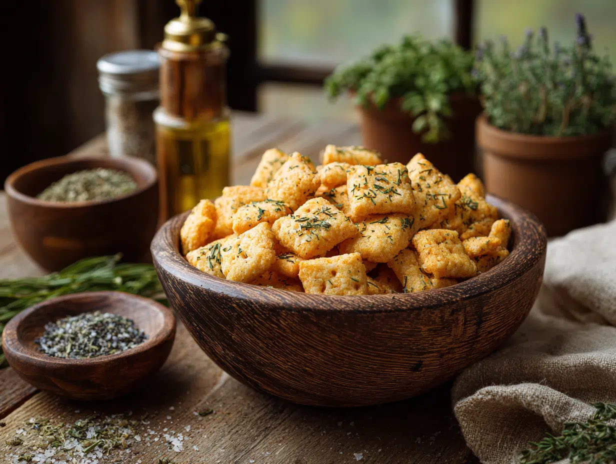 Dilly Ranch Cheez Its snack in a bowl