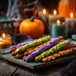 Monster Halloween Pretzel spooky party snack