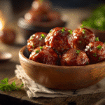 Honey BBQ Crockpot Meatballs