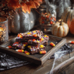 Halloween Crack Candy recipe with festive toppings