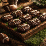 fudgy football brownies