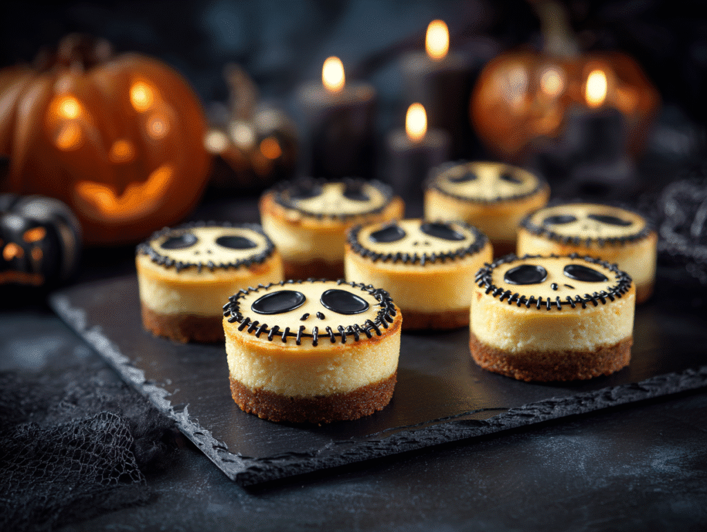 Jack skellington cheesecakes