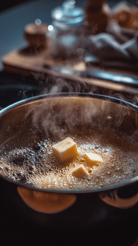 Boiling Sugar Mixture for Wicked Witch Fudge