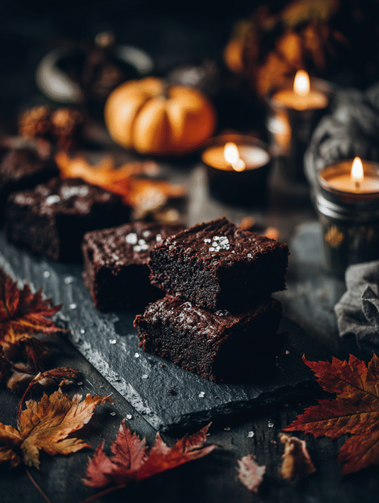 Halloween-ready spellbook brownies served