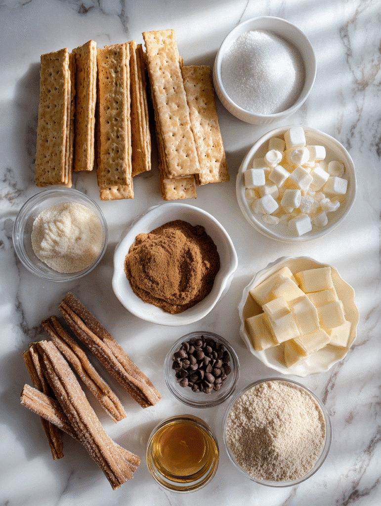 Churro Saltine Toffee ingredients